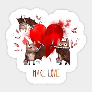 Make Love Sticker